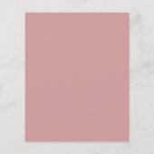 Budget Elegant Script Dusty Roze Monogram Bruiloft (Achterkant)