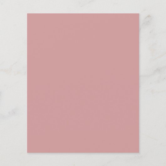 Budget Elegant Script Dusty Roze Monogram Bruiloft (Achterkant)