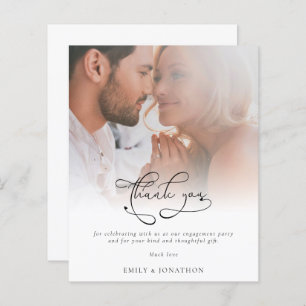 Budget Elegant Script Photo Verloving Hartelijk da