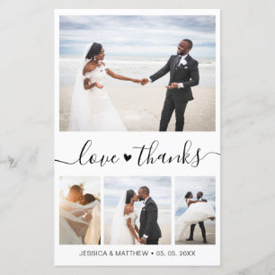 Budget Elegant Script Weduwfoto Hartelijk dank