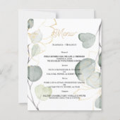 Budget Elegant TROUW MENU. (Voorkant)