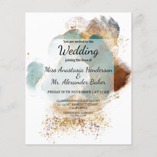 Budget Elegant Wedding Invitation. Flyer