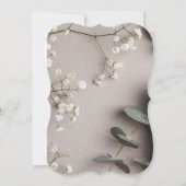 Budget Elegant Wedding Uitnodiging (Achterkant)