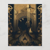 Budget Elegante Art Deco Peacocks Bruiloft (Achterkant)