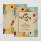 Budget Elegante Mid Century Bloemenbruiloft (Voorkant / Achterkant)