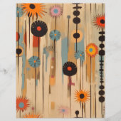 Budget Elegante Mid Century Bloemenbruiloft Flyer (Achterkant)