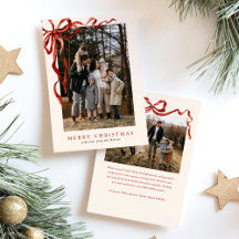Budget Elegante Rode Boog Kerstmis Twee Foto