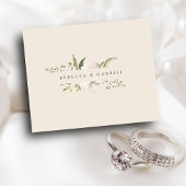 Budget Elegante Waterverf Floral Save the Date Pic Flyer