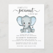Budget Elephant Baby Boy Shower by Mail Invitation (Voorkant)