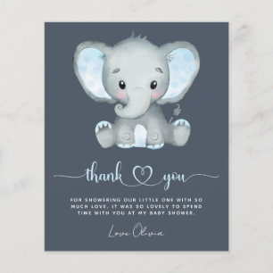 BUDGET Elephant Boy Baby shower Dank je wel