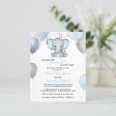 Budget Elephant Boy-ballonnen Virtueel Baby shower (Staand voorkant)