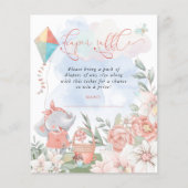 Budget Elephant Diaper Raffle Baby shower Picnic (Voorkant)