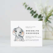 BUDGET Elephant Gender Neutral Baby shower (Staand voorkant)