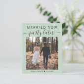 Budget Elopement Foto Sage Wedding Announding (Staand voorkant)