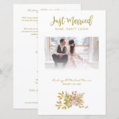 Budget Elopement Foto Wedding Elegant Floral  (Voorkant / Achterkant)