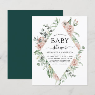 Budget Emerald Green Baby shower Floral