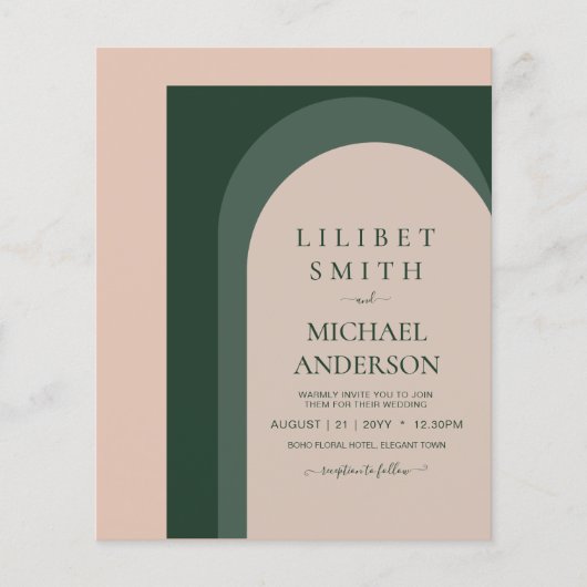 BUDGET Emerald Green Bold Wedding (Voorkant)