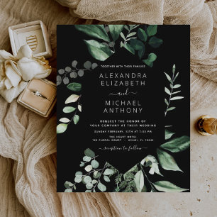 Budget Emerald Green Eucalyptus Greenery Wedding