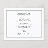 Budget Emerald Green Eucalyptus Nouvelle carte d'a (Dos)