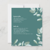 Budget Emerald Green Eucalyptus Weddenschap (Achterkant)