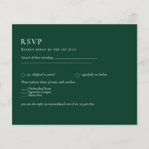 BUDGET Emerald Green Monochrome Tekst Flyer
