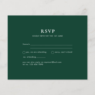 BUDGET Emerald Green Monochrome Tekst Flyer