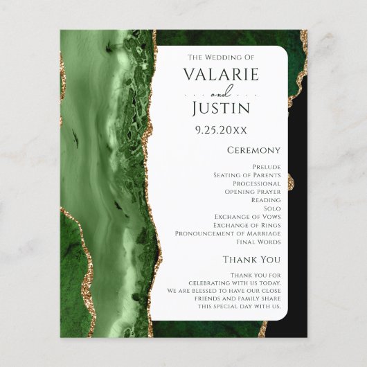 Budget Emerald Green Parties scintillant programme (Devant)