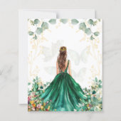 BUDGET Emerald Green Quinceanera Sla de datum op (Achterkant)
