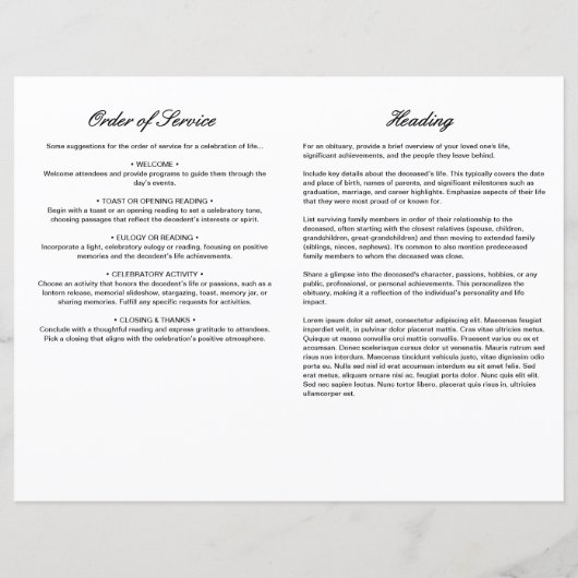 Budget En Mémoire Amoureuse Programme Funéraire Ph (Dos)