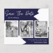 BUDGET Engagement Foto OPSLAG datum Navy Blauw (Voorkant)