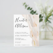 Budget Engagement Party Invitation Flyer (Staand voorkant)