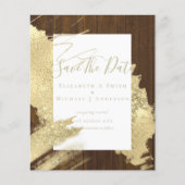 BUDGET ENREGISTRER LES DATES Feuille d'Or Paillett (Devant)