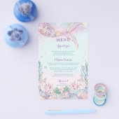 Budget etherische zeemeermin onder het Zee Menu Sh (Enkel)