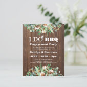 BUDGET Eucalyptus 4 Foto Verloving Uitnodiging (Staand voorkant)