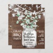 BUDGET Eucalyptus Afstuderen - Uitnodiging van de  (Voorkant / Achterkant)