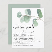 BUDGET Eucalyptus Avondfeest Bruiloft (Voorkant / Achterkant)