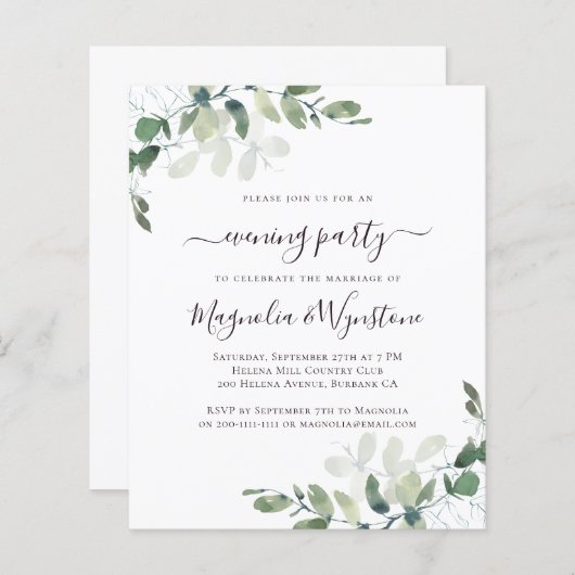 BUDGET Eucalyptus Avondst (Voorkant / Achterkant)