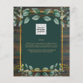 BUDGET Eucalyptus BRUIDSSCHMAK Greenery Goud QR Flyer (Achterkant)