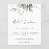 Budget Eucalyptus Feuille Invitations de déjeuner  (Devant)