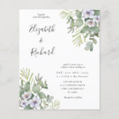 Budget Eucalyptus & Floral Weddenschap (Voorkant)
