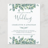 Budget Eucalyptus Foliage QR Code Weddenschap Uitn (Voorkant)