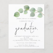 Budget Eucalyptus Foto 2024 Afstuderen Invite (Voorkant)