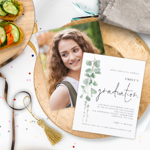 Budget Eucalyptus Foto 2024 Afstuderen Invite