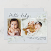 Budget Eucalyptus Foto Baby - Hartelijk dank (Voorkant / Achterkant)