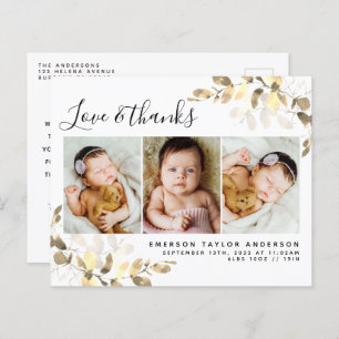 Budget Eucalyptus Foto Baby Hartelijk dank Briefka