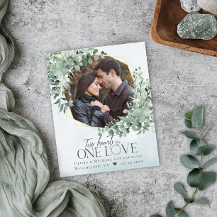 Budget Eucalyptus Foto Verloving Aankondiging