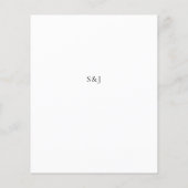 Budget Eucalyptus Glow Gold Greenery Menu (Achterkant)