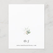 Budget Eucalyptus Glow Gold Greenery Wedding (Achterkant)