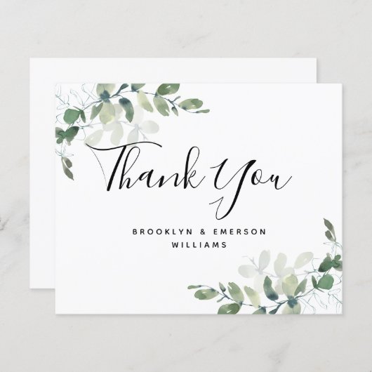 BUDGET Eucalyptus Green Foliage Weddenschap Hartel (Voorkant / Achterkant)