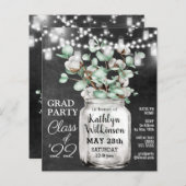 BUDGET Eucalyptus Greenery AFSTUDEERDER Party - Ui (Voorkant / Achterkant)